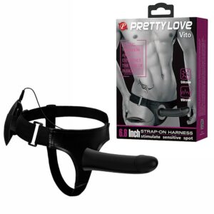 arnés con funda peneana y vibrador 17,3 x 4,1cm
