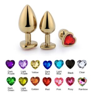 plug de metal dorado joya m