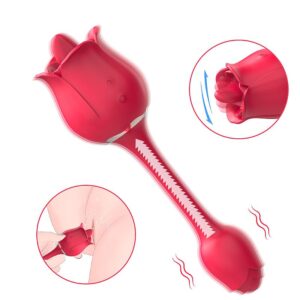 rosa estimulador de clítoris y punto g usb