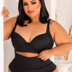 conjunto plus size negro