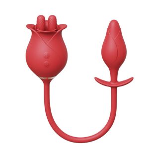 vibrador estimulador de clitoris y plug anal recargable usb