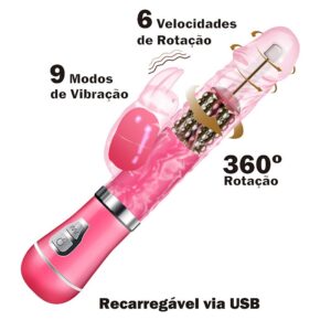 vibrador rotador rabbit recargable