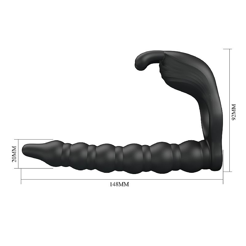 anillo vibrador estimulador de clitoris y dilatador anal