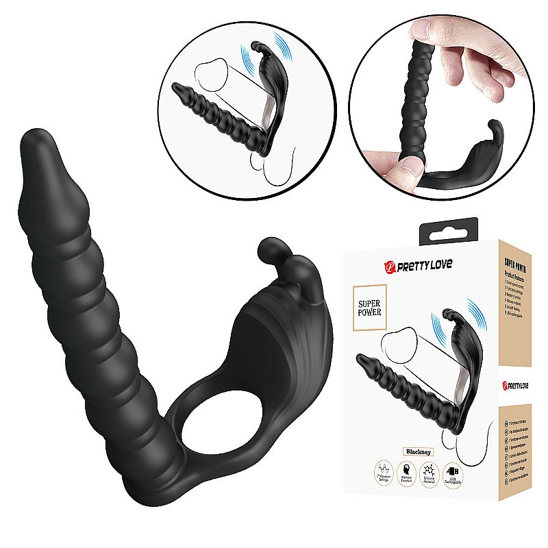 anillo vibrador estimulador de clitoris y dilatador anal