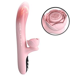 vibrador estimulador de clitoris y punto g con temperatura recargable usb