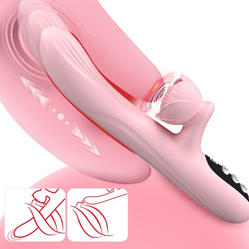 vibrador estimulador de clitoris y punto g con temperatura recargable usb