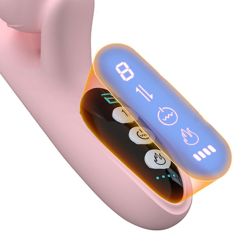 vibrador estimulador de clitoris y punto g con temperatura recargable usb