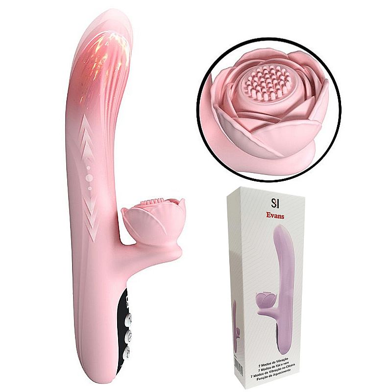 vibrador estimulador de clitoris y punto g con temperatura recargable usb