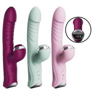 vibrador estimulador de clitoris succionador y movimiento sube y baja recargable usb