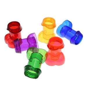 6 vasos shot coloridos penes