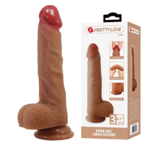 DILDO REALISTA CON VENTOSA - 20.6 x 4.2 cm