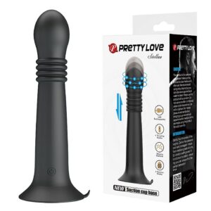 VIBRADOR SUBE Y BAJA CON VENTOSA 19 X 3,6CM  - RECARGABLE USB