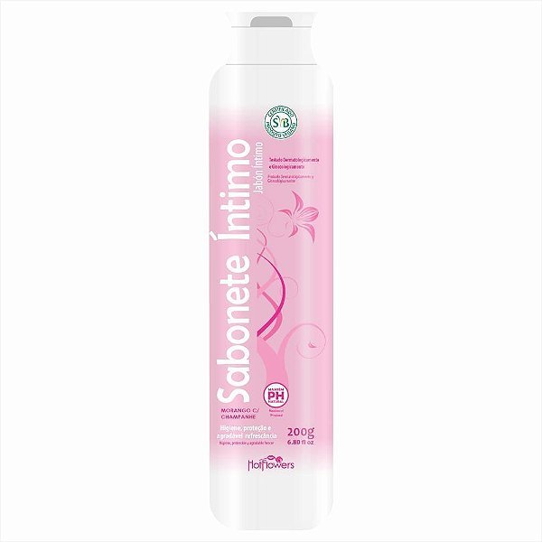 JABON ÍNTIMO 200ml Frutilla con champagne - Hipoalergènico