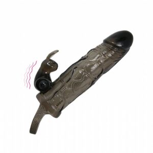 funda peneana con estimulador de clítoris vibrador