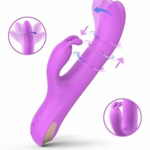 VIBRADOR ESTIMULADOR DE CLITORIS Y PUNTO G - RECARGABLE USB