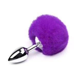 plug pom pon violeta