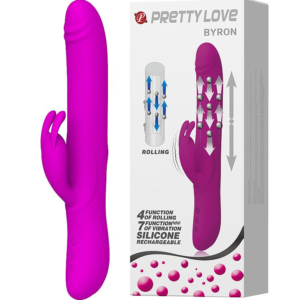 vibrador sube y baja con estimulador de clítoris