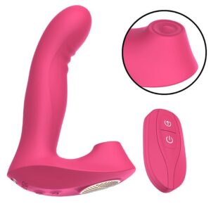 VIBRADOR ESTIMULADOR DE CLITORIS Y PUNTO G CON CONTROL REMOTO INALAMBRICO - RECARGABLE USB