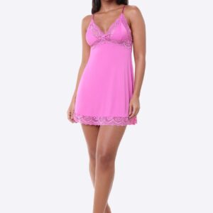 camisolita plus size en seda fria con encaje