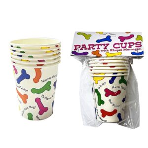 6 vasos penes cotillon
