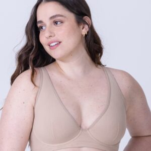corpiño plus size con aro y sin copa