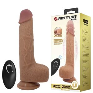 vibrador super realista, sube y baja, ventosa y control remoto inalÁmbrico usb 22.5 x 4.2cm