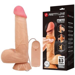 vibrador super realista articulado con control remoto 21.8x4.6cm