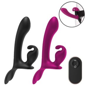 vibrador estimulador de clitoris y punto g con control remoto inalambrico recargable usb