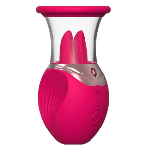 vibrador de clitoris con lengua estimuladora y succion recargable usb
