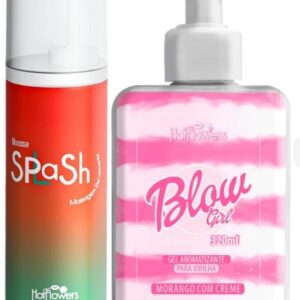 combo mousse efervecente + gel crema hidratante corporal e intimo comestible