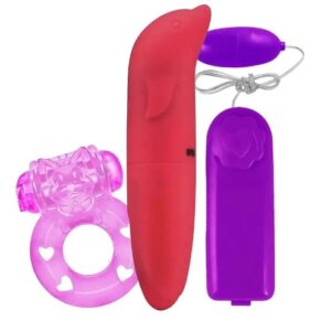 combo anillo vibrador + delfin + bullet