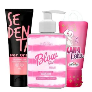 combo gel lubricante sabor + crema hidratante intimo + gel excitante