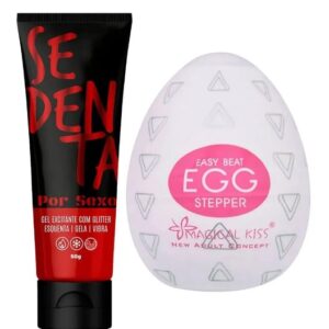 combo lubricante y excitante + egg masturbador