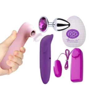 combo succionador + delfin + bullet + egg + plug anal