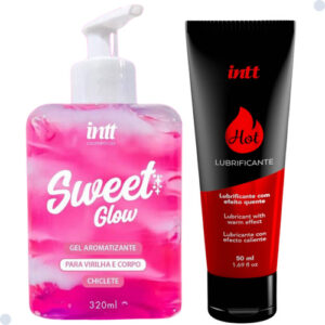 combo gel crema + lubricante frutilla hot