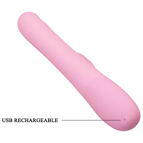 vibrador y rotador estimulador de clitoris y punto g recargable usb