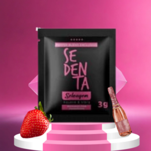 6 sachet gel vibrador sabor frutilla con champagne efecto calor