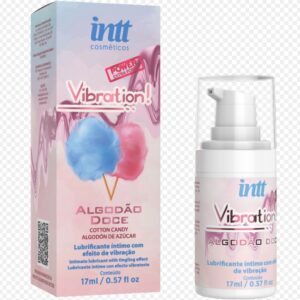 gel vibrador sabor algodón de azúcar