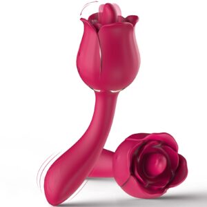 rosa vibrado punto g y estimulador con movimiento recargable usb