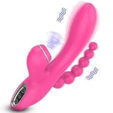 VIBRADOR Y SUCCIONADOR CON DILATADOR ANAL - TRIPLE ESTIMULACION - RECARGABLE USB